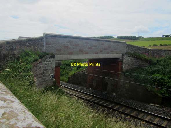 Photo 6"x4" Bridge over the East Coast Mainline near Maryfield Marshall Meadows c2013