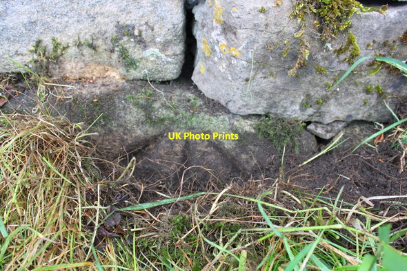 Photo 6"x4" Benchmark on Mill Gate Lathe, Hebden Road Grassington c2013