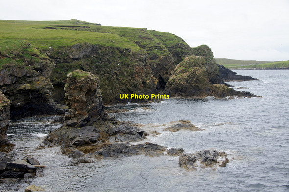 Photo 6"x4" Coast at Kame of Cruss, Westing Underhoull c2013