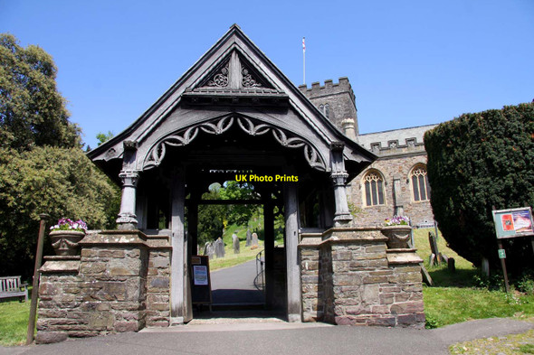 Photo 6"x4" The lych gate to All Saints Church Battleton c2013