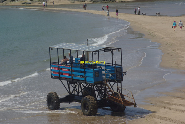 Photo 6"x4" Sea tractor, Bigbury on Sea Bigbury-on-Sea c2013