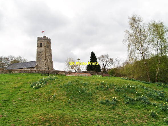 Photo 6"x4" All Saints Church Hawes' Green c2013