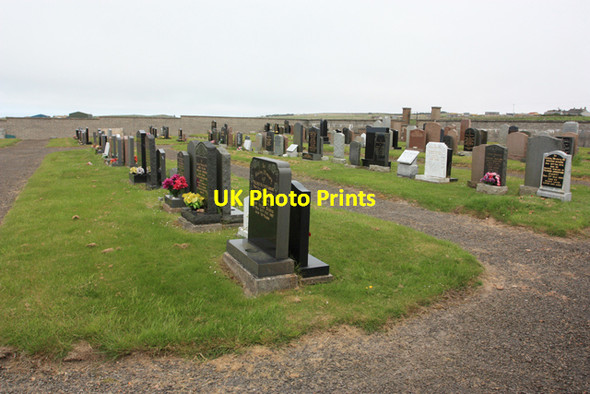 Photo 6"x4" Canisbay Parish Church - new graveyard Canisbay c2013