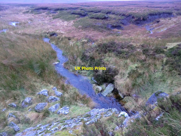 Photo 6"x4" River Liffey downstream of Liffey Head Bridge Glencree c2011
