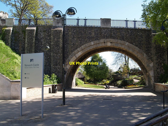 Photo 6"x4" Fortified bridge Norwich c2013