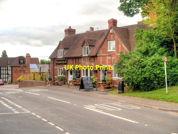 Photo 6"x4" Claverdon, The Crown Inn Lye Green\/SP1965 c2013