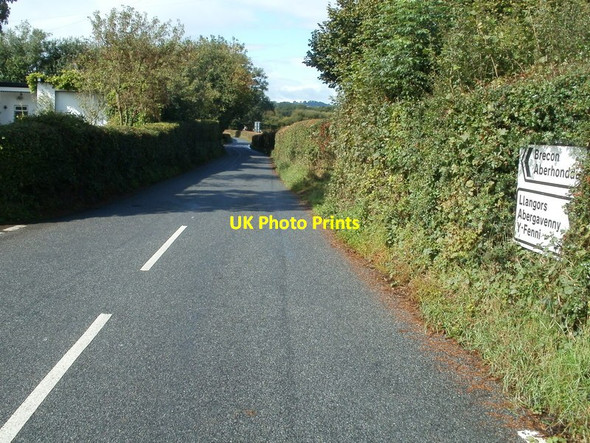 Photo 6"x4" Minor road from Llangors to Brecon Llangors c2011