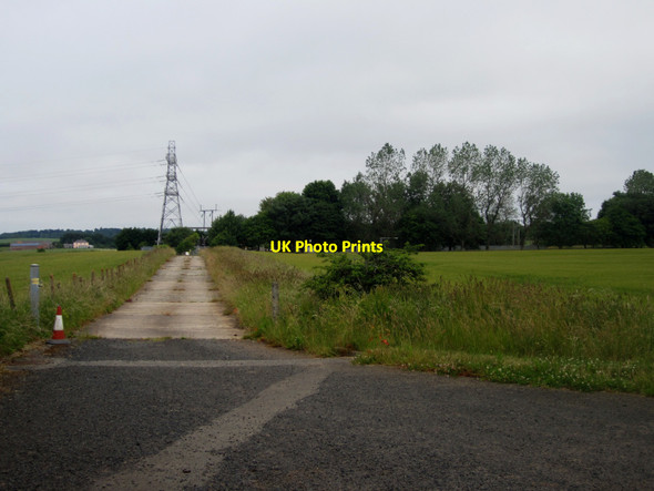 Photo 6"x4" Track to electrical transformer station Paxton c2013