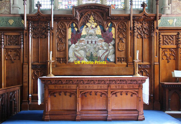 Photo 6"x4" St John the Evangelist, Broadway, Stratford - Reredos Stratford\/TQ3884 c2013
