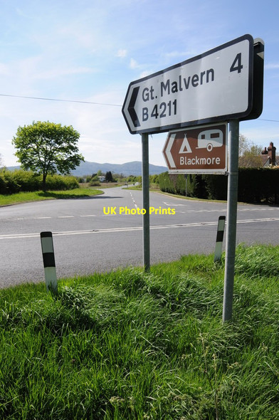 Photo 6"x4" Road junction at Rhydd Rhydd c2013