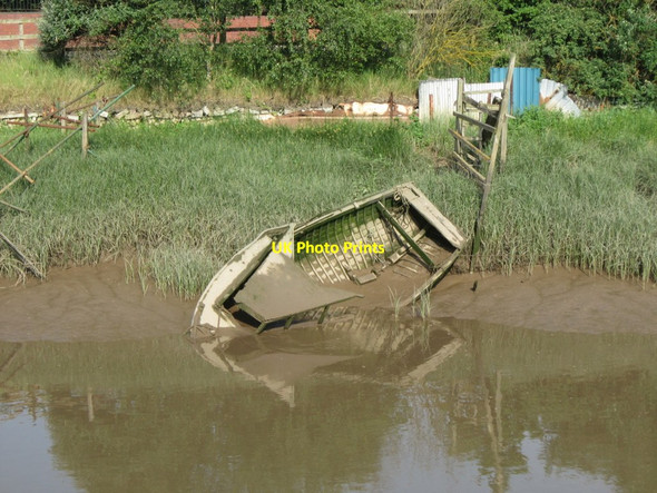 Photo 6"x4" A disused boat at Hessle Haven Hessle\/TA0326 c2013