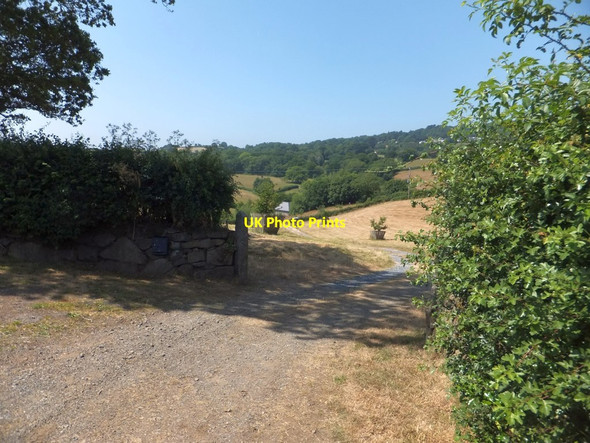Photo 6"x4" Road to New Barn Farm Hennock c2013