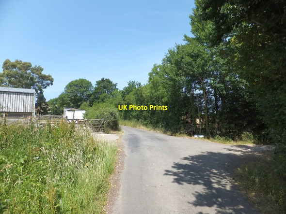 Photo 6"x4" Farm buildings at the entrance to Luscombe Farm Chudleigh c2013