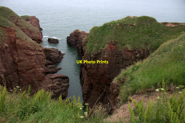 Photo 6"x4" Un-named geo west of Whiting Ness, Arbroath Arbroath c2013