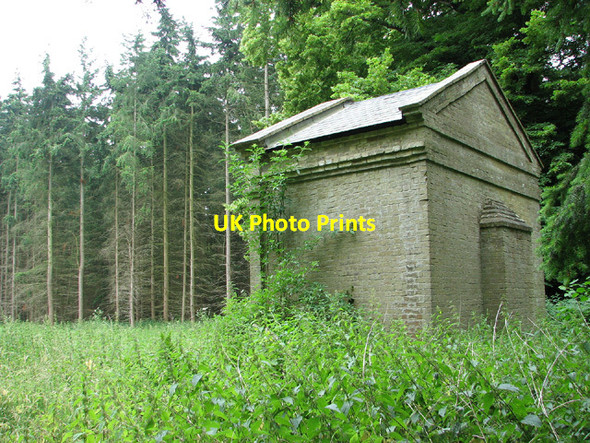 Photo 6"x4" Disused summer house in Bradmoor Plantation, Narford West Acre c2013 P2