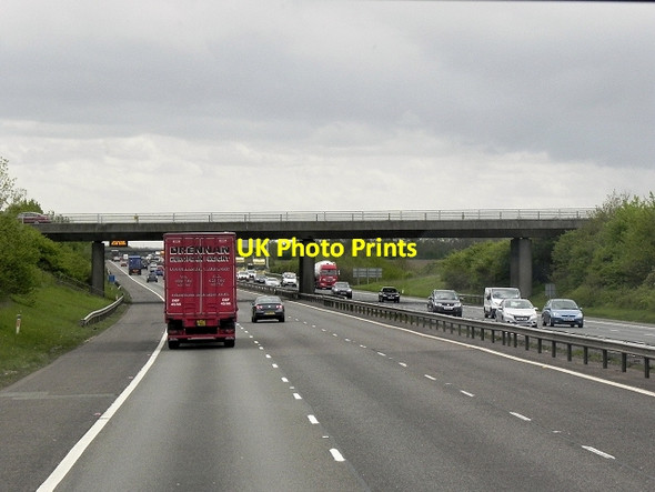 Photo 6"x4" Bridge (B4030) over the M40 Middleton Stoney c2013