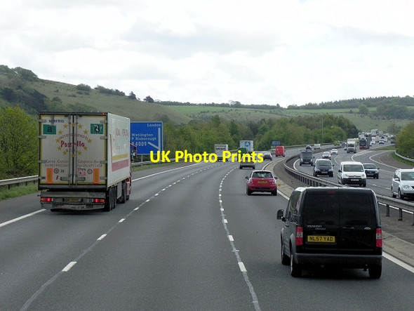 Photo 6"x4" Southbound M40 at Junction 6 Lewknor c2013