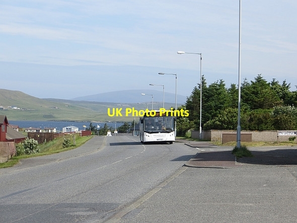 Photo 6"x4" Bus, Skelladale Burravoe\/HU3567 c2013