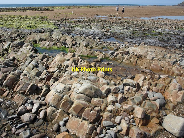 Photo 6"x4" Rocks at Black Rock Beach Wanson c2013