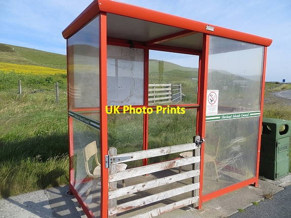 Photo 6"x4" Bus shelter Hestaford c2013