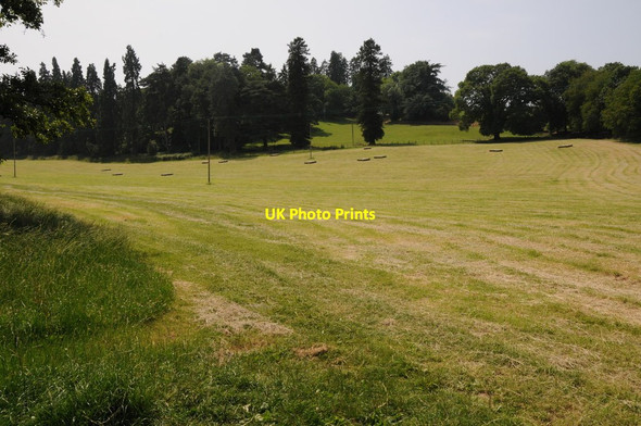 Photo 6"x4" Baled hay Meadow Green c2013