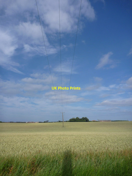 Photo 6"x4" East Lothian Landscape : Under The Wires Near Eweford Dunbar c2013