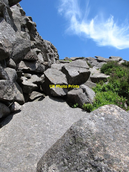 Photo 6"x4" Path alongside the Mourne Wall on the south side of Slievenaglogh Attical c2013