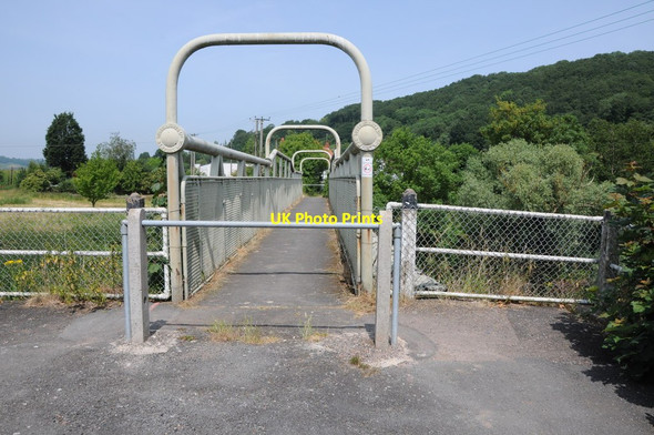 Photo 6"x4" Footbridge over the River Teme Ankerdine Hill c2013