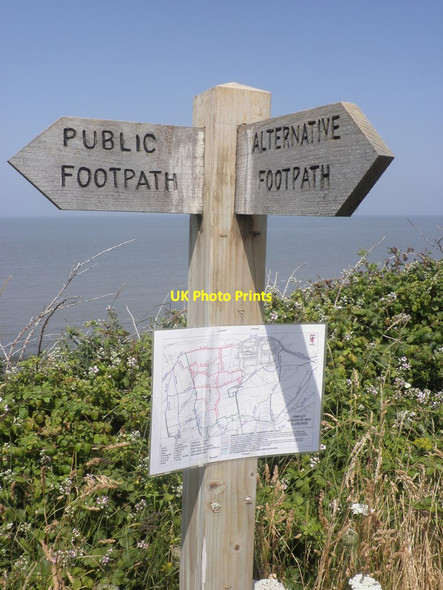 Photo 6"x4" Footpath diversion, Hinkley Point Burton\/ST1944 c2013