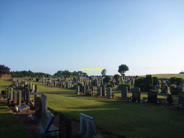 Photo 6"x4" Rural East Lothian : Early Morning at Dunbar Cemetery, Broxburn Dunbar c2013