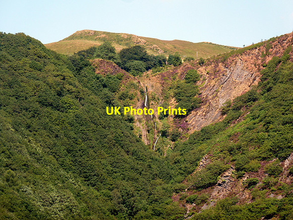Photo 6"x4" Waterfall of Nant Bwa-drain Cwmbrwyno c2013