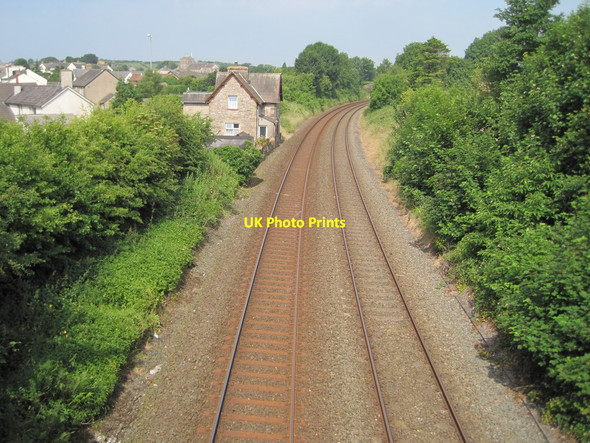 Photo 6"x4" Railway at Flookburgh, Cumbria Flookburgh c2013