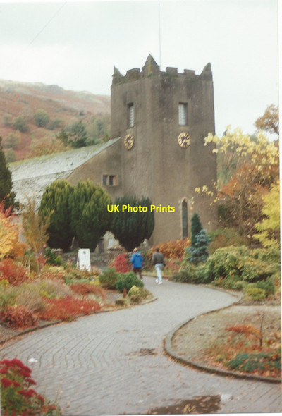 Photo 6"x4" Church, Grasmere Grasmere\/NY3307 c1992