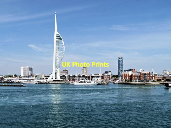 Photo 6"x4" Portsmouth Harbour, Spinnaker Tower Newtown\/SZ6199 c2013