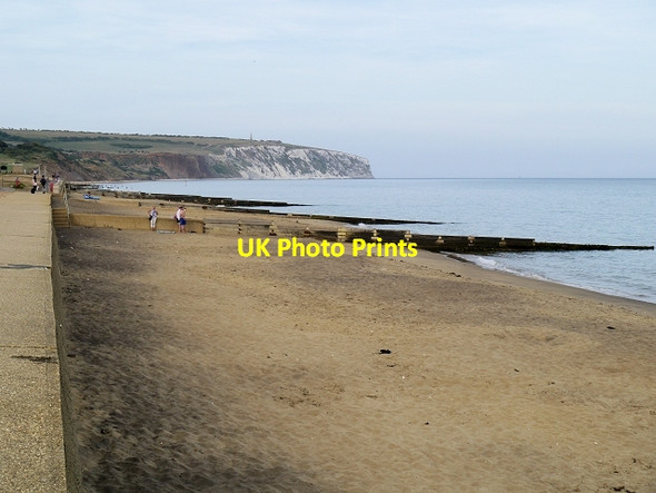 Photo 6"x4" Sandown Beach, Looking Towards Culver Cliff Sandown c2013
