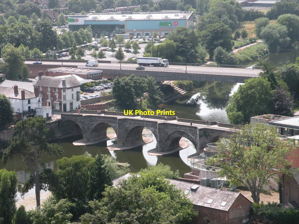 Photo 6"x4" View from Hereford Cathedral Tower 1 - SW Hereford c2013