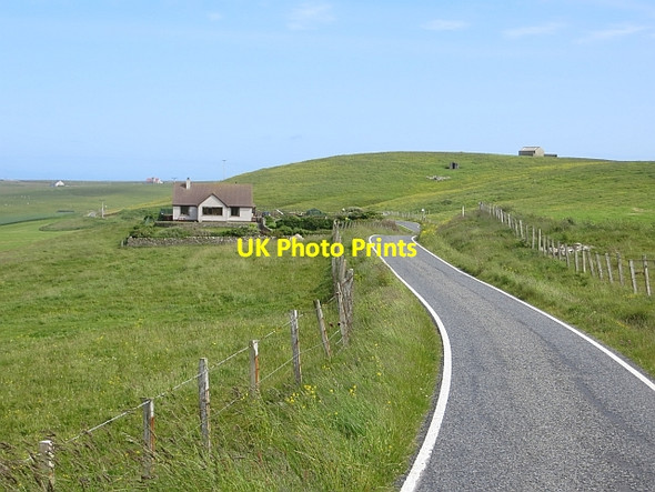 Photo 6"x4" Minor road near Loch of Spiggie Brake\/HU3714 c2013