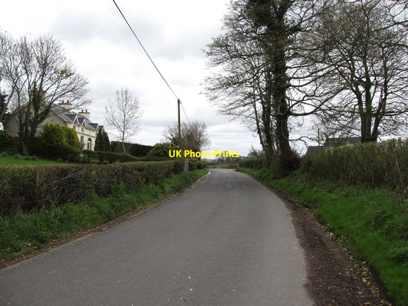 Photo 6"x4" Houses on Tirkelly Road near the junction with Drumarkin Road Ballyroney c2013