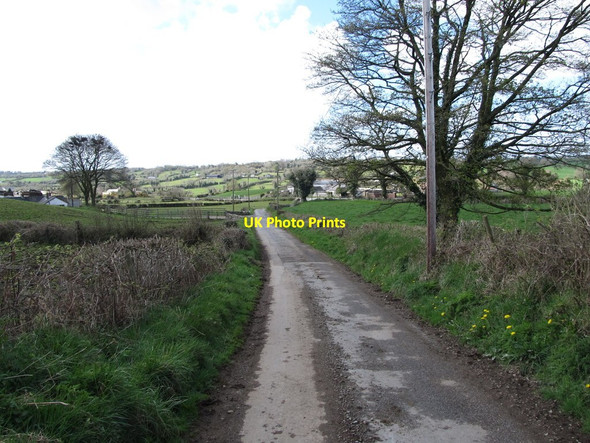 Photo 6"x4" View downhill along Cranny Road Forkhill c2013