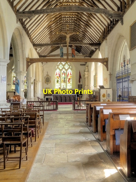 Photo 6"x4" South Nave and Chancel, Godshill Church Godshill\/SZ5281 c2013