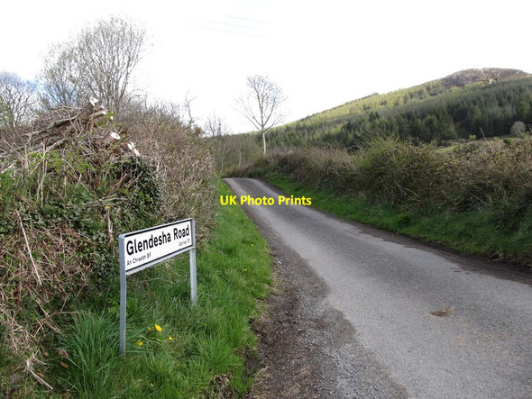 Photo 6"x4" The southern end of Glendesha Road Forkhill c2013