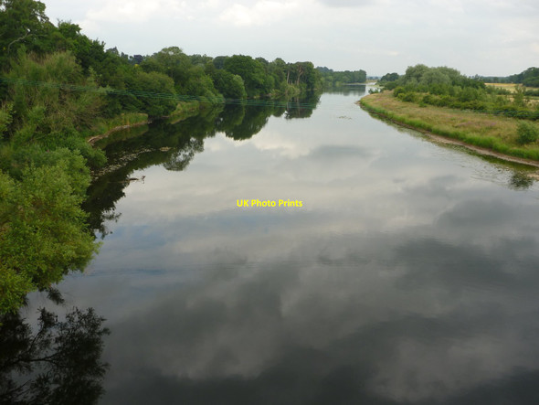 Photo 6"x4" Roxburghshire Landscape : The River Tweed Downstream From Hunter Bridge, Kelso Kelso c2013