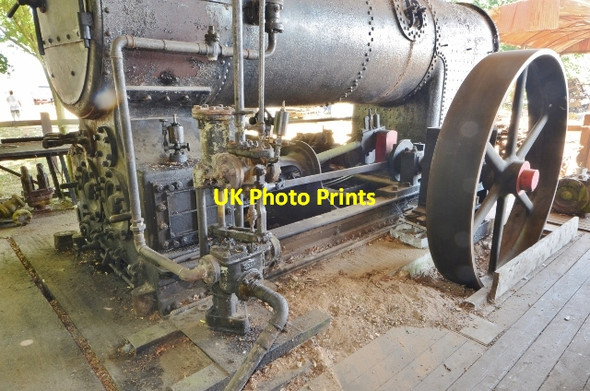 Photo 6"x4" Weeting Steam Rally - Sawmill engine Weeting c2013