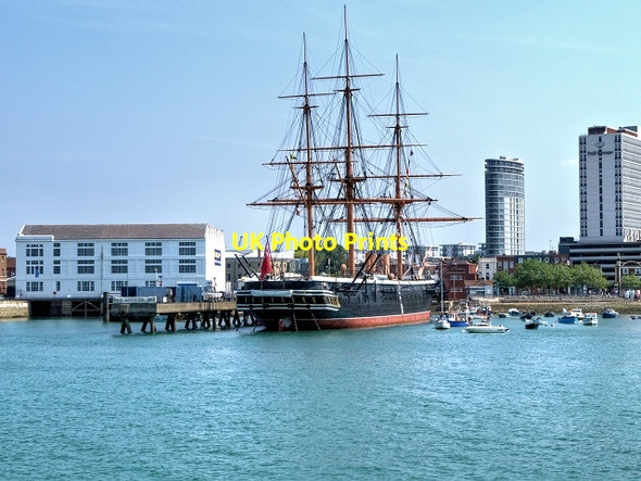 Photo 6"x4" HMS Warrior, Portsmouth Harbour Portsea c2013
