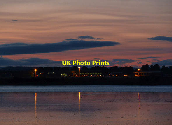 Photo 6"x4" The Eden Estuary at dusk Guardbridge c2013