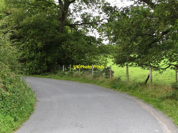 Photo 6"x4" Sharp bend in the rural Moor Road Ballyward c2011