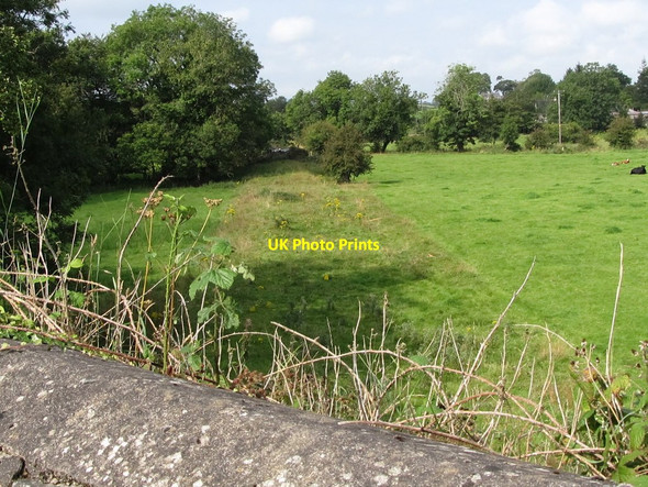 Photo 6"x4" The former trackbed of the Banbridge to Castlewellan railway line from the Moor Road bridge Ballyward c2011