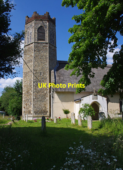 Photo 6"x4" All Saints church, Old Buckenham Church Green\/TM0691 c2013