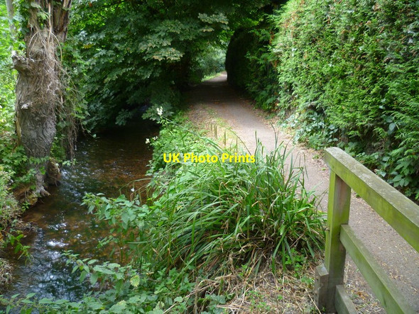 Photo 6"x4" Orange Way after Wiltshire (252) Wallingford c2013