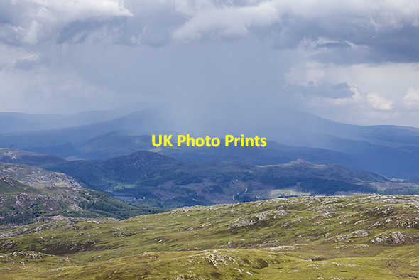 Photo 6"x4" Local downpour Carn na h-Annaide M\u00f2r c2013